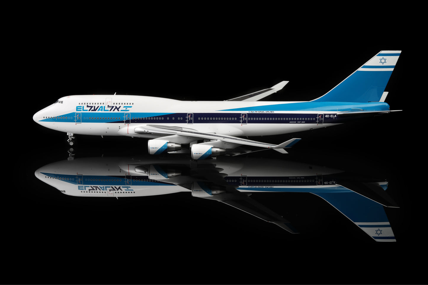 EL AL Airlines Boeing 747-400 4X-ELA Scale 1:200