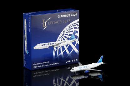 (Retailer Exclusive) United Airlines Airbus A320 N487UA Scale 1:400
