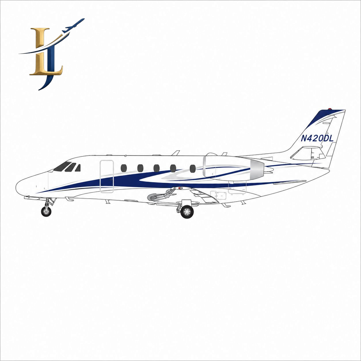 Citation 560XL N420DL Scale 1:50