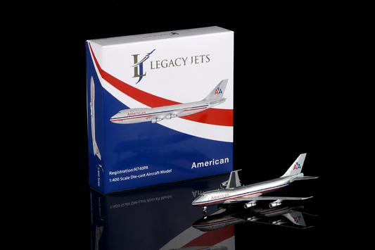 American Airlines (Leased from Pan Am) Jumbo Jet N740PA Scale 1:400